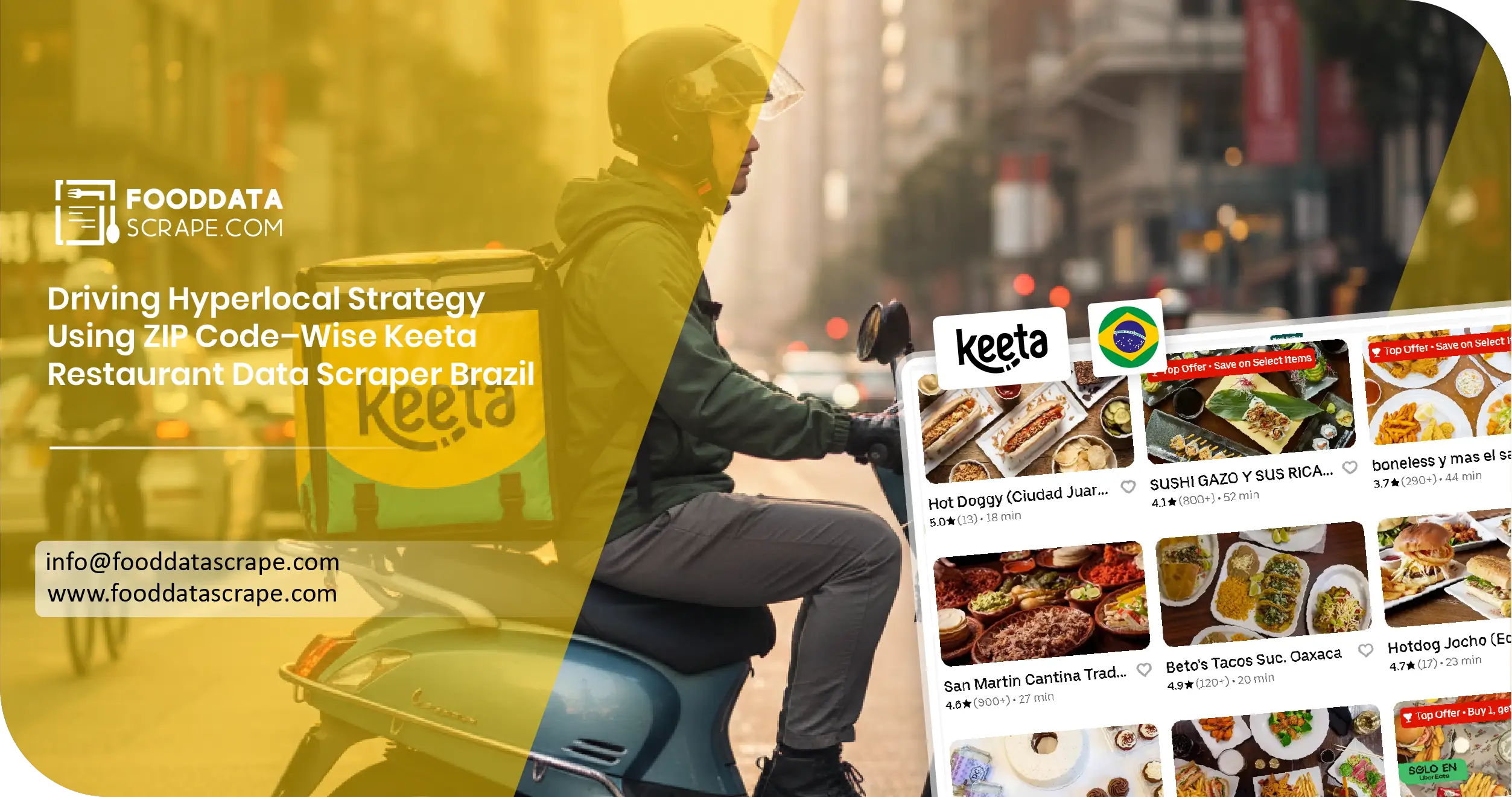 ZIP Code–Wise Keeta Restaurant Data Scraper Brazil